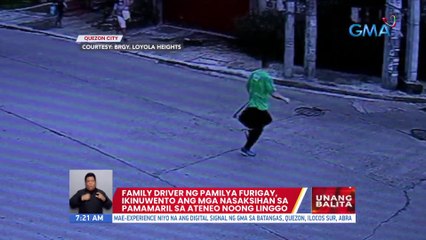 Family driver ng pamilya Furigay, ikinuwento ang mga nasaksihan sa pamamaril sa Ateneo noong Linggo | UB