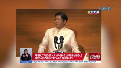 PBBM, target na maging upper middle income country ang Pilipinas | UB