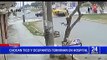 Trujillo: cámaras de seguridad captan impactante choque entre un auto y un tico