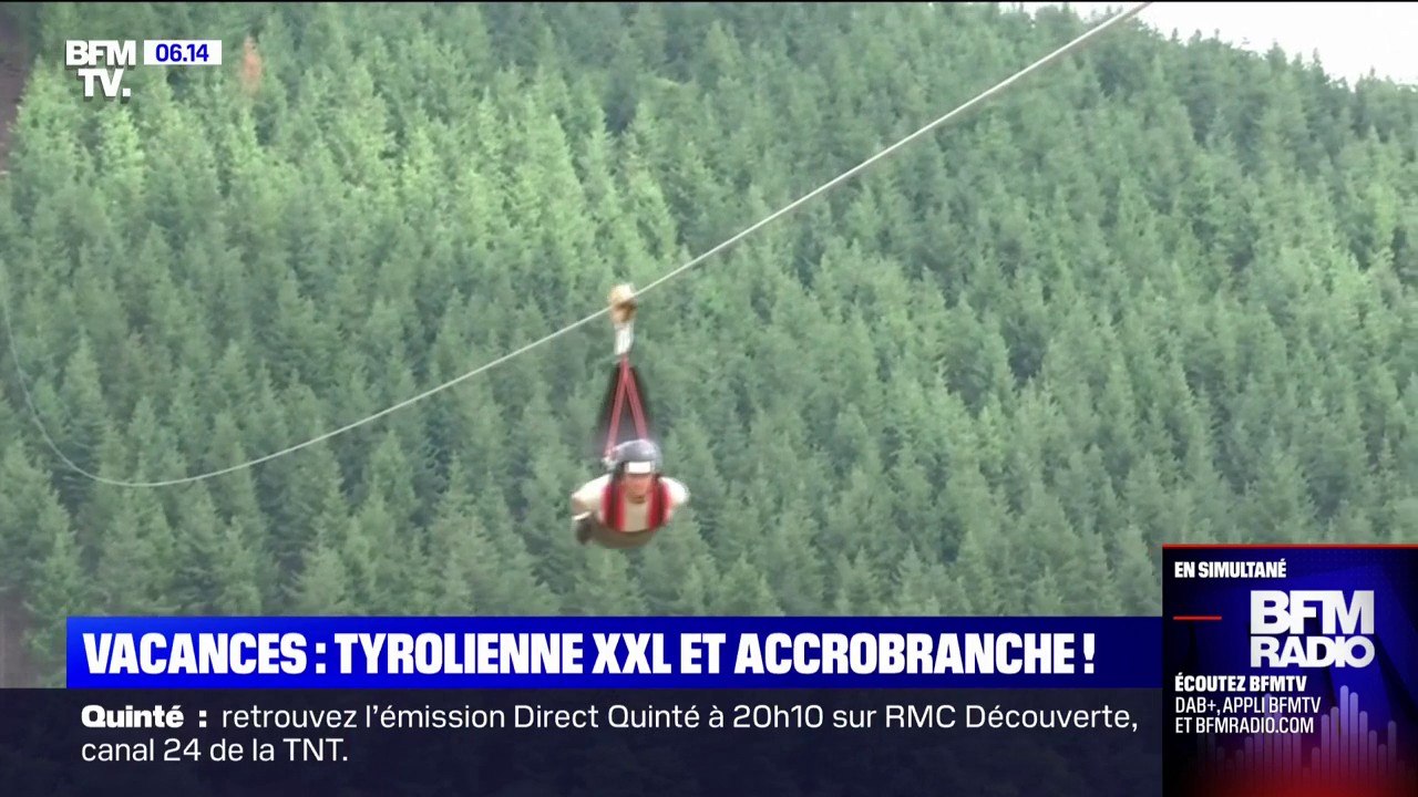 C'est vos vacances: oseriez-vous cette tyrolienne géante sur le plateau d'Yzeron près de Lyon ?