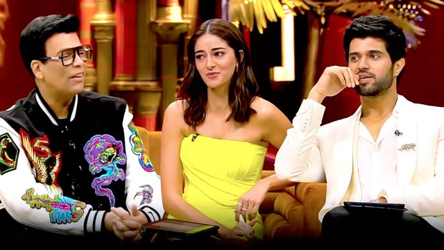 शो कॉफी विद करण सीजन 7 में पहुंचे अनन्या पांडे और विजय देवरकोंडा