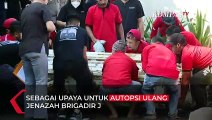 Detik-Detik Jenazah Brigadir J Diangkat dari Makam untuk Diautopsi Ulang