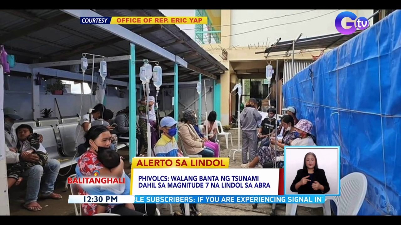 PHIVOLCS: Walang banta ng tsunami dahil sa magnitude 7 na lindol sa Abra | BT