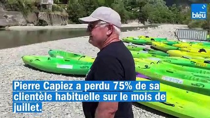 Dans la Drôme, cette base de canoë subit les conséquences de la sécheresse