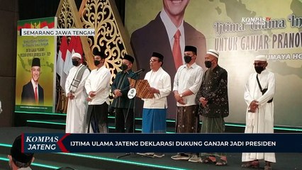 IJTIMA Ulama Jateng Deklarasi Dukung Ganjar Jadi Presiden