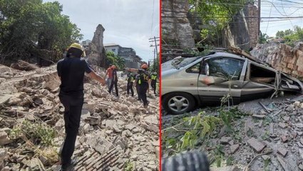 7 büyüklüğündeki deprem Filipinleri savaş alanına çevirdi! Evler yıkıldı, tren seferleri iptal edildi