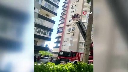 11'inci katta ölüm kalım savaşı kamerada