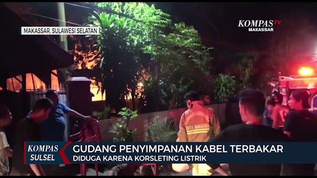 Gudang Penyimpanan Kabel Terbakar, Diduga Karena Korsleting Listrik