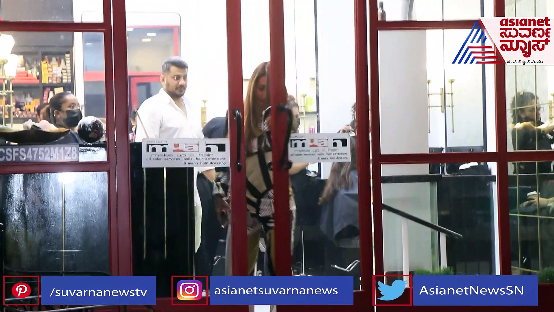 ಸಲೂನ್‌‌ನಲ್ಲಿ ಹೊಸ ಹೇರ್ ಸ್ಟೈಲ್ ಮಾಡಿಸಿ ಪೋಸ್ ನೀಡಿದ ಮಲೈಕಾ 