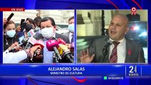 Alejandro Salas sobre Bruno Pacheco: “El presidente saluda la entrega de este señor”