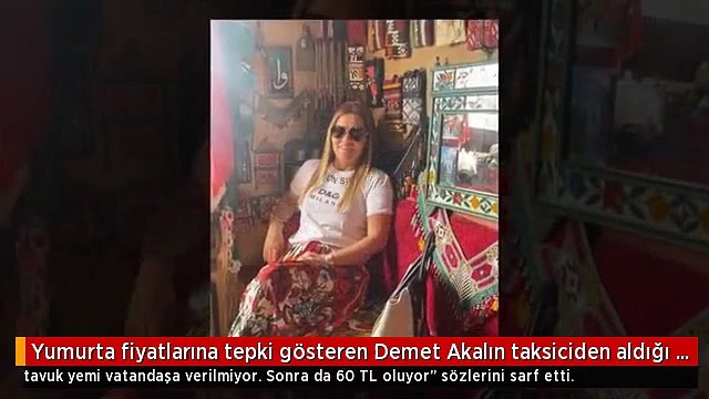 Yumurta fiyatlarına tepki gösteren Demet Akalın taksiciden aldığı bilgiyi paylaştı: Suriyelilere bedava yem veriliyor