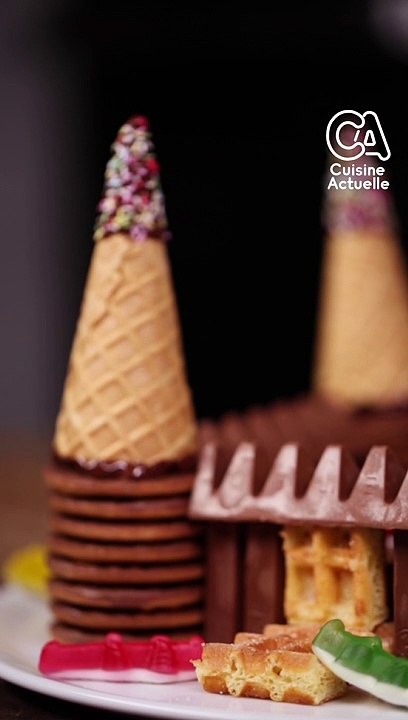 Gâteau château d'anniversaire