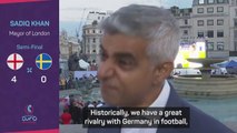 Sadiq Khan hoping for England vs France Euros final