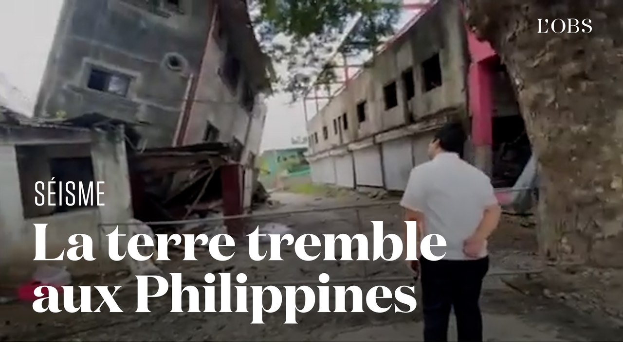 Les premières images du séisme de magnitude 7 aux Philippines