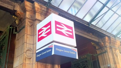 RMT Strike action at Central Station, Glasgow