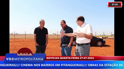 OBRAS DA ESTAÇÃO DE TRATAMENTO DE ESGOTO EM PITANGUEIRAS