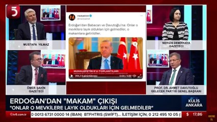 Davutoğlu'ndan Erdoğan'a: Tayyip Erdoğan hesap vermeye hazır olacak