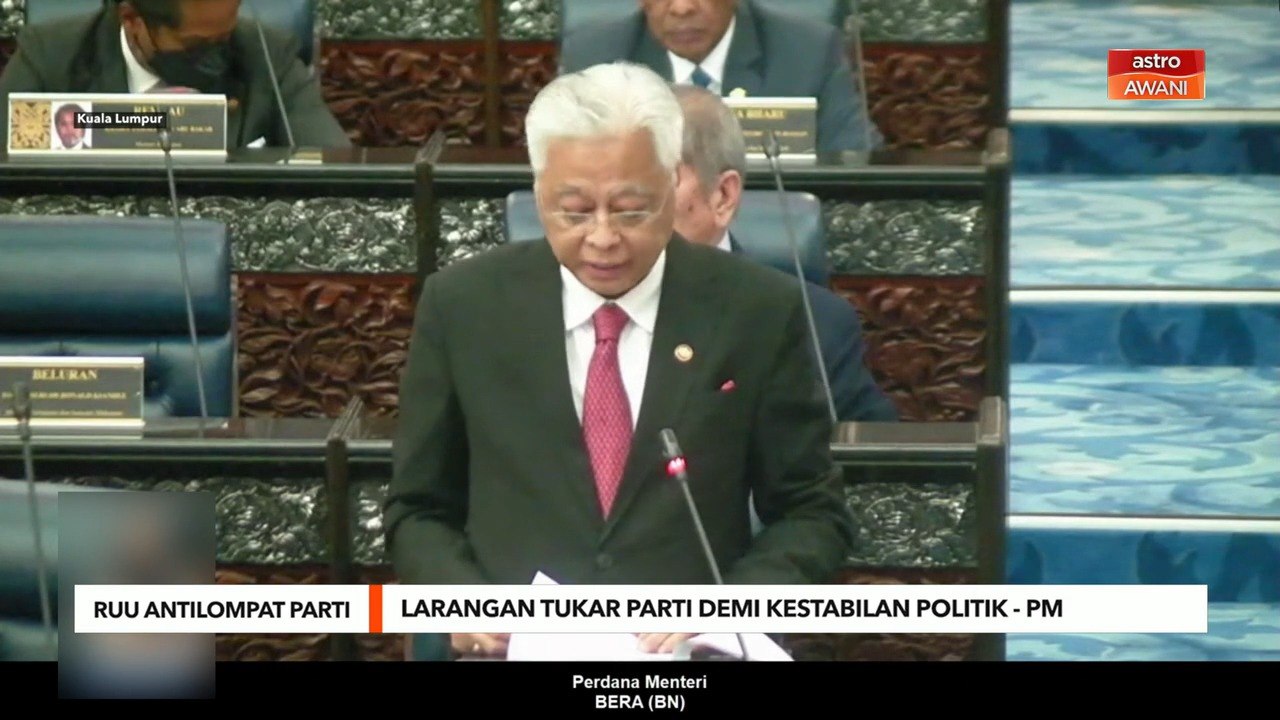 RUU Antilompat Parti | Larangan tukar parti demi kestabilan politik - PM