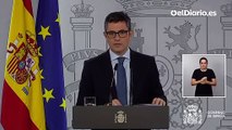 Félix Bolaños anuncia el acuerdo para la desjudicialización del conflicto catalán