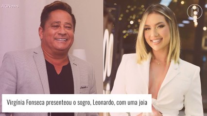 Presente de Virgínia Fonseca para o sogro, Leonardo, tem valor de um carro zero. Veja o mimo!