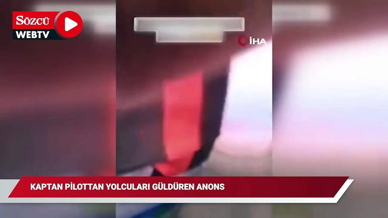 Adana seferinde kaptan pilottan yolcuları gülümseten anons