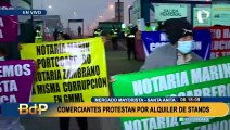 Santa Anita: Comerciantes del Gran Mercado Mayorista protestan por alquiler de stands
