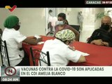 Padres acuden al CDI Amelia Blanco a inmunizar sus niños en jornada de vacunación contra la COVID-19