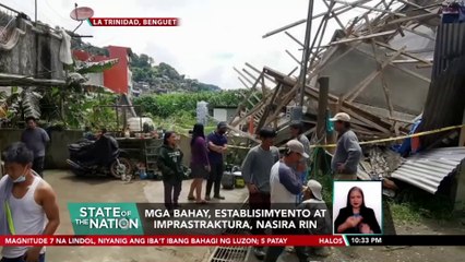 Bahagi ng Bantay Bell tower at Santa Catalina de Alejandría Parish Church, napinsala ng magnitude 7 na lindol | SONA