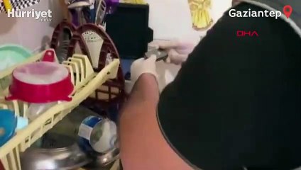 Gaziantep'te 18 adrese 168 polisle uyuşturucu baskını