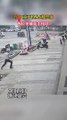 رجل صيني ينقذ طفلة سقطت من الطابق الخامس