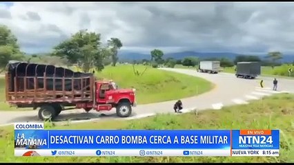 Desactivan carro bomba cerca a base militar en Colombia