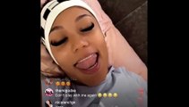 Coi Leray explains being drunk in the tub and said she was in the bathroom with her friends and her mom