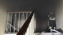 Torino - Incendio nel sottotetto di un palazzo nel quartiere Rebaudengo (27.07.22)