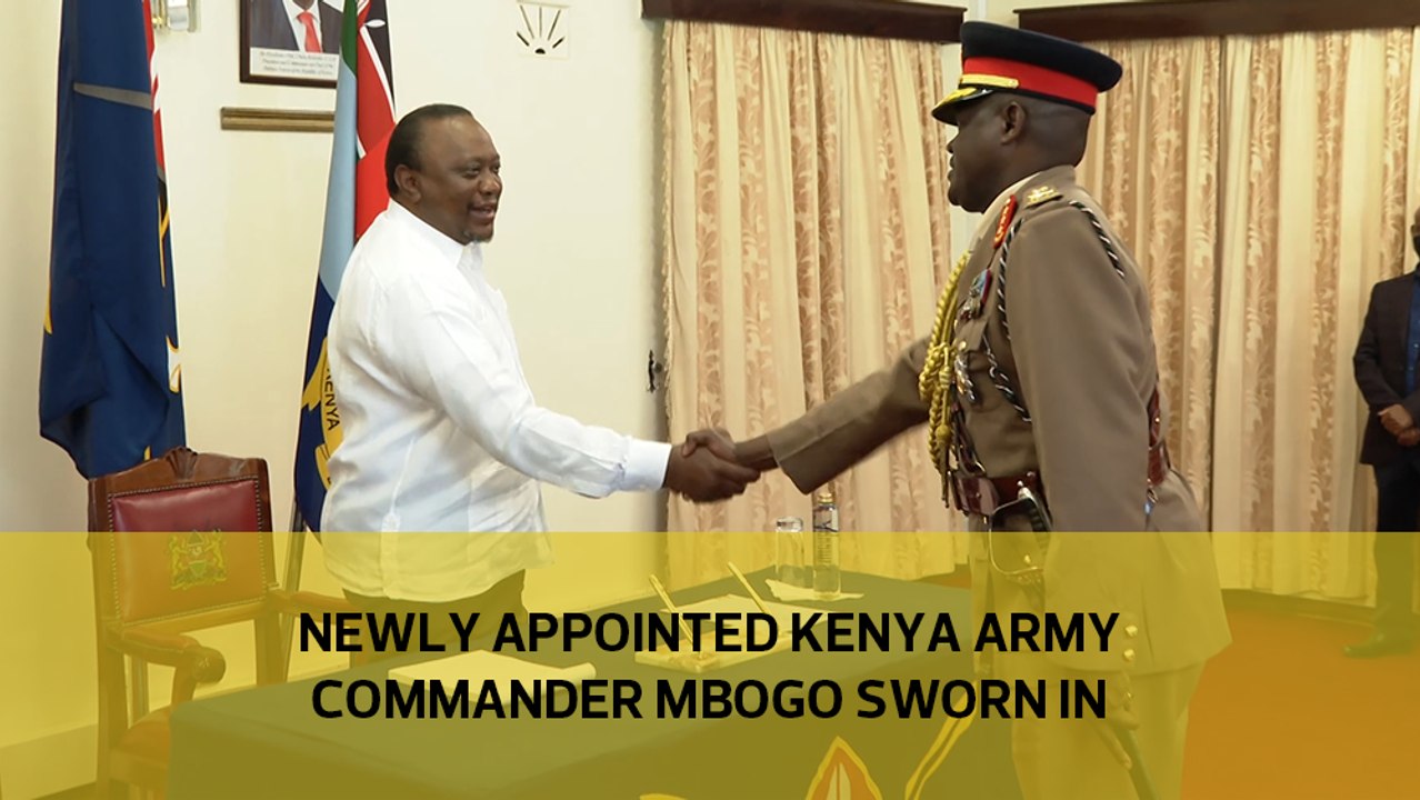 Newly appointed Kenya Army Commander Mbogo sworn in