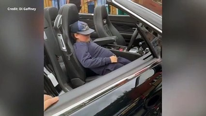 Special needs pupils were superstars for a day as dad brings £200k Bentley for a fun ride