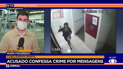 Cabeleireira morta: acusado confessa crime por mensagens