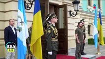 Presidente de Guatemala visita Ucrania y se solidariza con Volodímir Zelenski