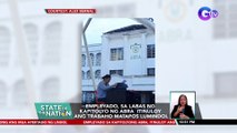 Empleyado, sa labas ng kapitolyo ng Abra itinuloy ang trabaho matapos lumindol | SONA