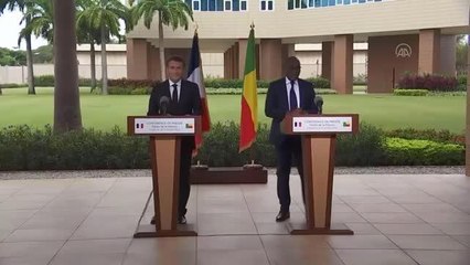 Fransa Cumhurbaşkanı Macron - Benin Devlet Başkanı Talon ortak basın toplantısı
