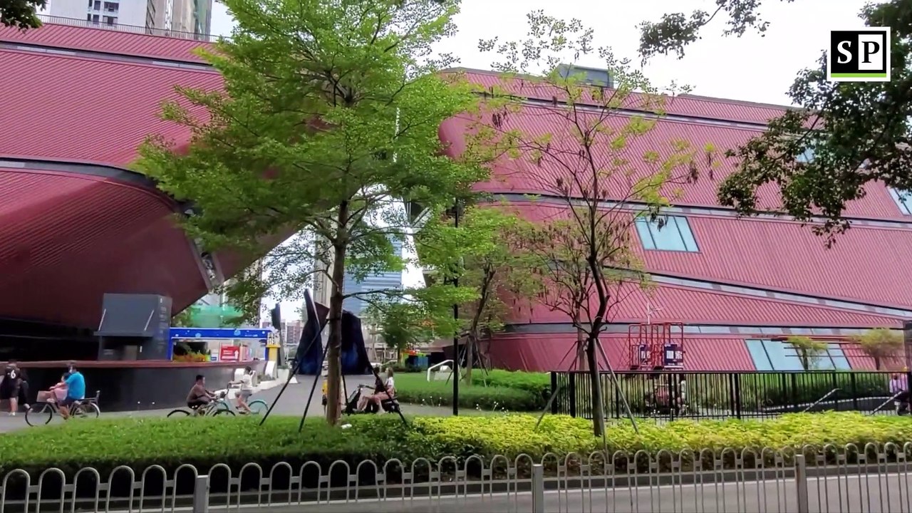 The Red Cube of Shenzhen: Longgang cultural center