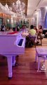 Pianista sorprendió a todo el público de un restaurante tocando 'Mi bebito fiu fiu'