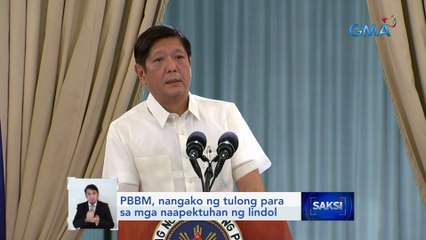 PBBM, nangako ng tulong para sa mga naapektuhan ng lindol | Saksi