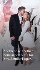 Jennifer Lopez Traded In Her Honeymoon Dresses for a Pair of Wide Leg Jeans