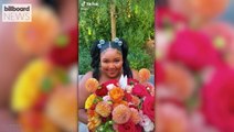 Lizzo Smells the Roses & Pops Champagne While Celebrating Going to No.1 On the Hot 100 | Billboard News