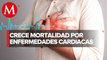Enfermedades cardiacas desplazan a covid-19 como principal causa de mortalidad: Inegi