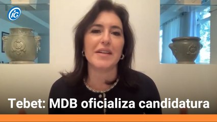 MDB oficializa candidatura de Simone Tebet à Presidência da República