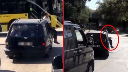 9 kişi otomobilde, bir kişi kaputun üzerinde yolculuk yaptılar