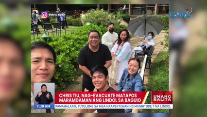 Chris Tiu, nag-evacuate matapos maramdaman ang lindol sa Baguio | UB