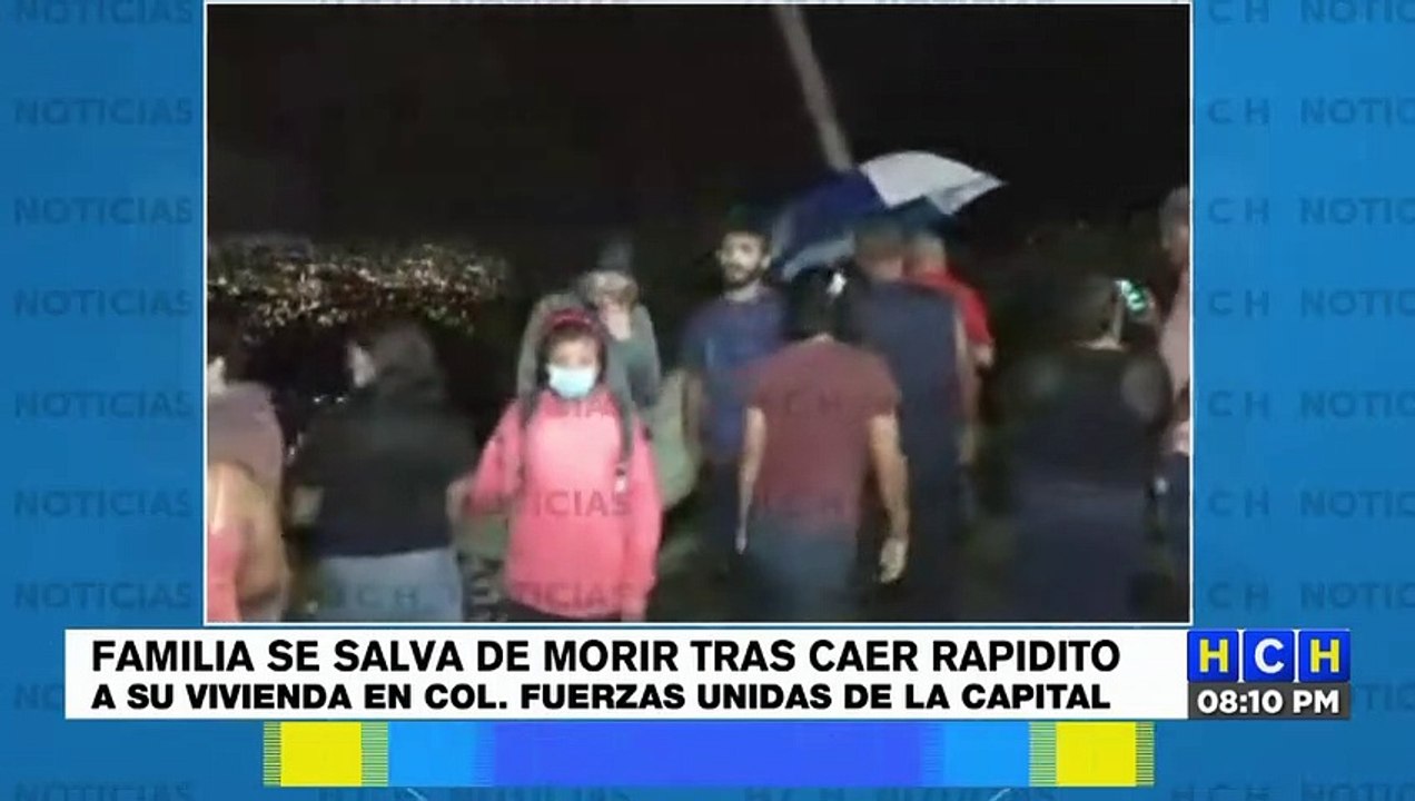 Familia se salva de morir aplastados por un rapidito en la col. Fuerzas Unidas de la capital