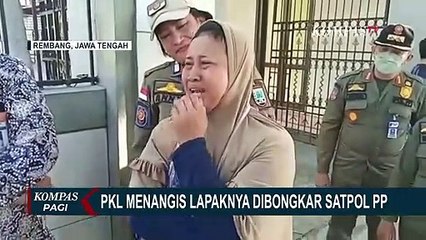 Download Video: Satpol PP Bongkar Lapak PKL di Alun-alun Masjid Agung Lasem, Sejumlah Pedagang Menangis!